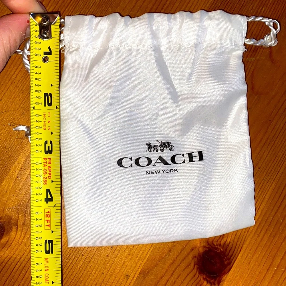 Coach White Dust Bag Small